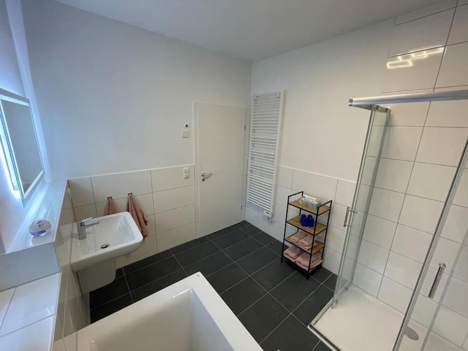 Ferienwohnung Im Gruenen Oranienburg Esterno foto